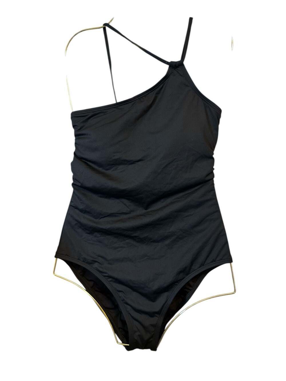 La Blanca Island Goddess Lace-Back One-Shoulder One-Piece Swimsuit